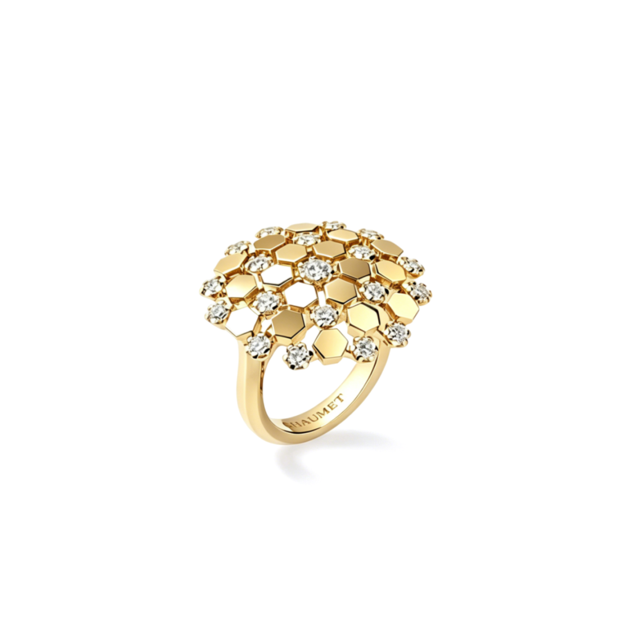 CHAUMET SNOWFLAKE HONEYCOMB RING